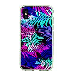 Чехол iPhone XS Max матовый Hawaii ?, цвет: 3D-салатовый