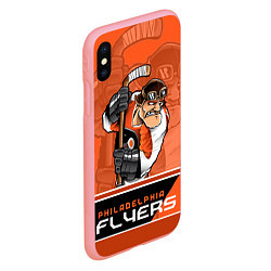 Чехол iPhone XS Max матовый Philadelphia Flyers, цвет: 3D-баблгам — фото 2