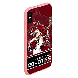 Чехол iPhone XS Max матовый Arizona Coyotes, цвет: 3D-баблгам — фото 2