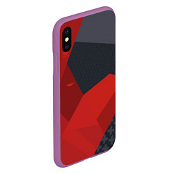 Чехол iPhone XS Max матовый CS:GO Evil Daimyo style, цвет: 3D-фиолетовый — фото 2