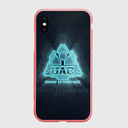 Чехол iPhone XS Max матовый Union Aerospace corporation, цвет: 3D-баблгам