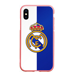 Чехол iPhone XS Max матовый Real Madrid, цвет: 3D-баблгам