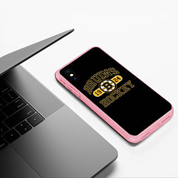 Чехол iPhone XS Max матовый Boston Bruins: Est.1924, цвет: 3D-баблгам — фото 2