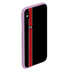 Чехол iPhone XS Max матовый Mass Effect N7, цвет: 3D-сиреневый — фото 2