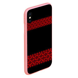 Чехол iPhone XS Max матовый Славянский орнамент (на чёрном), цвет: 3D-баблгам — фото 2