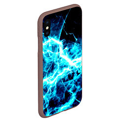 Чехол iPhone XS Max матовый Energy, цвет: 3D-коричневый — фото 2