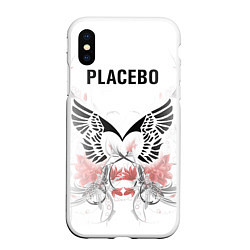 Чехол iPhone XS Max матовый Placebo, цвет: 3D-белый