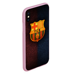 Чехол iPhone XS Max матовый Barcelona8, цвет: 3D-розовый — фото 2