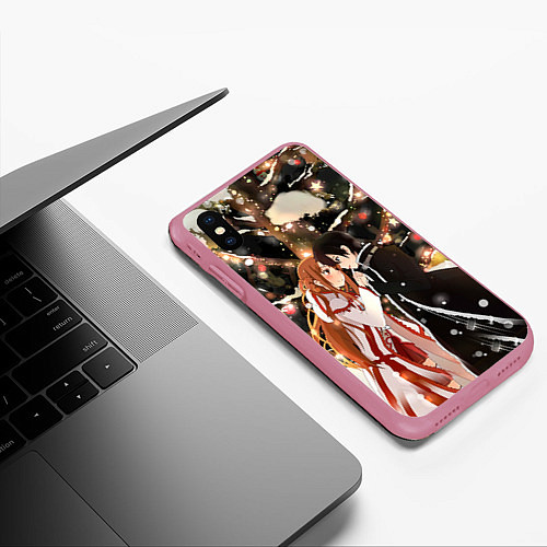 Чехол iPhone XS Max матовый Мастера меча / 3D-Малиновый – фото 3