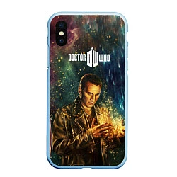 Чехол iPhone XS Max матовый Dr who art, цвет: 3D-голубой