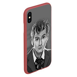 Чехол iPhone XS Max матовый Doctor Who: fun-art, цвет: 3D-красный — фото 2