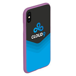 Чехол iPhone XS Max матовый Cloud 9 Uniform, цвет: 3D-фиолетовый — фото 2