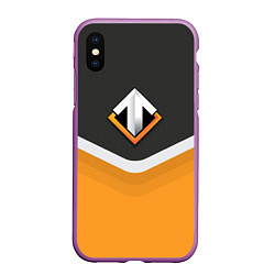 Чехол iPhone XS Max матовый Escape Gaming Uniform, цвет: 3D-фиолетовый