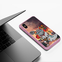 Чехол iPhone XS Max матовый Фан Клокверк из Доты, цвет: 3D-розовый — фото 2