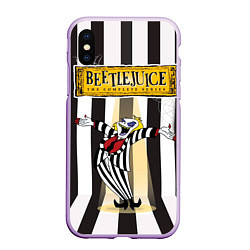 Чехол iPhone XS Max матовый Beetlejuice: The complete, цвет: 3D-сиреневый