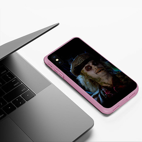 Чехол iPhone XS Max матовый Beetlejuice Guide / 3D-Розовый – фото 3