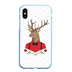 Чехол iPhone XS Max матовый Christmas Deer