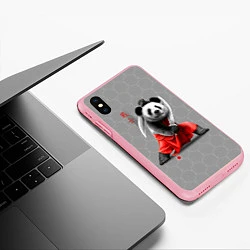 Чехол iPhone XS Max матовый Master Panda, цвет: 3D-баблгам — фото 2