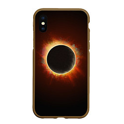 Чехол iPhone XS Max матовый Солнечное затмение