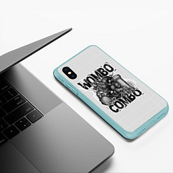 Чехол iPhone XS Max матовый Combo Wombo, цвет: 3D-мятный — фото 2