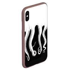 Чехол iPhone XS Max матовый Octopus, цвет: 3D-коричневый — фото 2