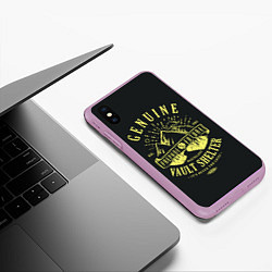 Чехол iPhone XS Max матовый Vault Shelter, цвет: 3D-сиреневый — фото 2
