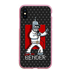 Чехол iPhone XS Max матовый Bender Presley