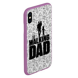 Чехол iPhone XS Max матовый Walking Dad, цвет: 3D-фиолетовый — фото 2