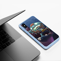 Чехол iPhone XS Max матовый Fizz, цвет: 3D-голубой — фото 2