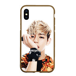 Чехол iPhone XS Max матовый Kim TaeHyung