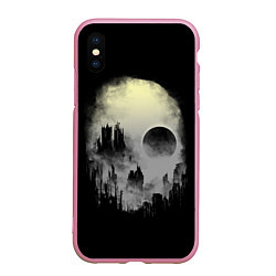 Чехол iPhone XS Max матовый Мертвый туман, цвет: 3D-розовый