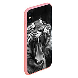 Чехол iPhone XS Max матовый Гнев тигра, цвет: 3D-баблгам — фото 2