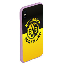 Чехол iPhone XS Max матовый Borussia Dortmund FC, цвет: 3D-сиреневый — фото 2