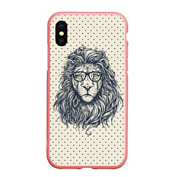 Чехол iPhone XS Max матовый SWAG Lion