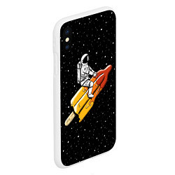 Чехол iPhone XS Max матовый Сладкая ракета, цвет: 3D-белый — фото 2