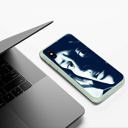 Чехол iPhone XS Max матовый Alien: Isolation / 3D-Салатовый – фото 3