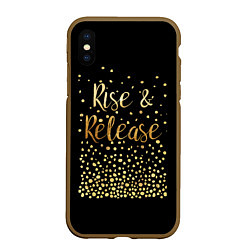 Чехол iPhone XS Max матовый Rise & Release