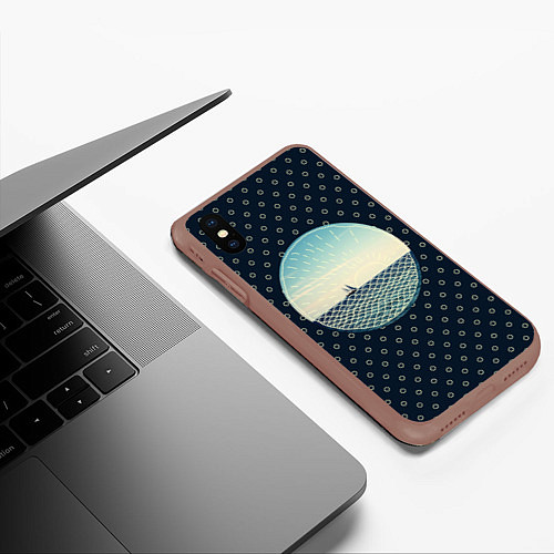 Чехол iPhone XS Max матовый Морское настроение / 3D-Коричневый – фото 3