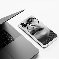 Чехол iPhone XS Max матовый Stalin: Style in, цвет: 3D-белый — фото 2