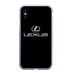 Чехол iPhone XS Max матовый Lexus, цвет: 3D-сиреневый