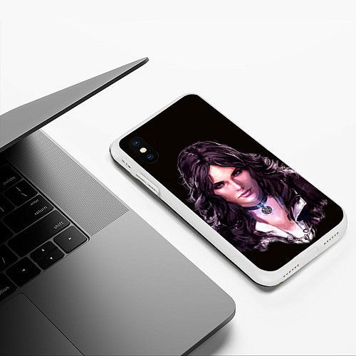 Чехол iPhone XS Max матовый Йенифер 1 / 3D-Белый – фото 3
