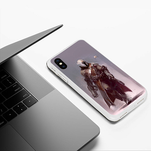 Чехол iPhone XS Max матовый Destiny 14 / 3D-Белый – фото 3