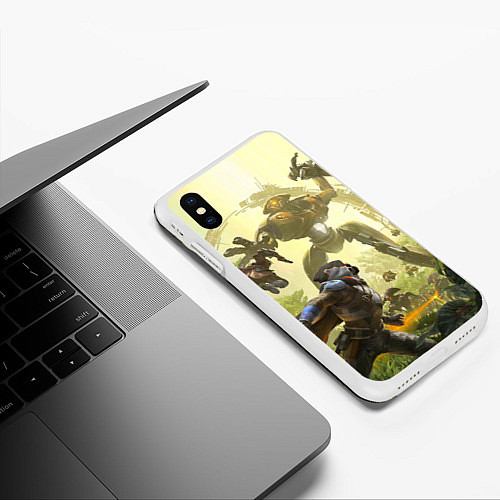 Чехол iPhone XS Max матовый Destiny 16 / 3D-Белый – фото 3