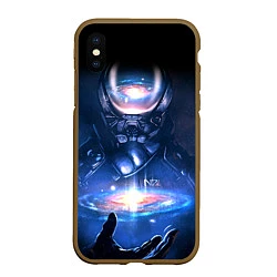 Чехол iPhone XS Max матовый Mass Effect: Andromeda 3, цвет: 3D-коричневый