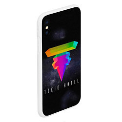 Чехол iPhone XS Max матовый Tokio Hotel: New Symbol, цвет: 3D-белый — фото 2