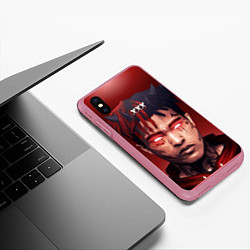 Чехол iPhone XS Max матовый XXXTentacion Demon, цвет: 3D-малиновый — фото 2