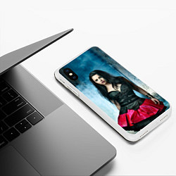 Чехол iPhone XS Max матовый Evanescence, цвет: 3D-белый — фото 2