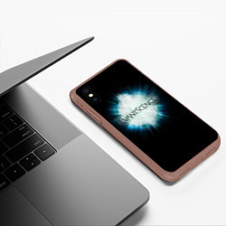 Чехол iPhone XS Max матовый Evanescence Explode, цвет: 3D-коричневый — фото 2