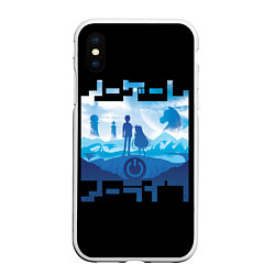Чехол iPhone XS Max матовый No Game No Life, цвет: 3D-белый