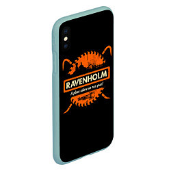 Чехол iPhone XS Max матовый Ravenholm, цвет: 3D-мятный — фото 2